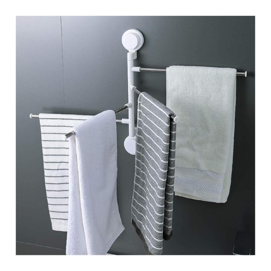 タオルラック タオルハンガー タオル掛け 4連 洗面所 壁 お風呂 タオル