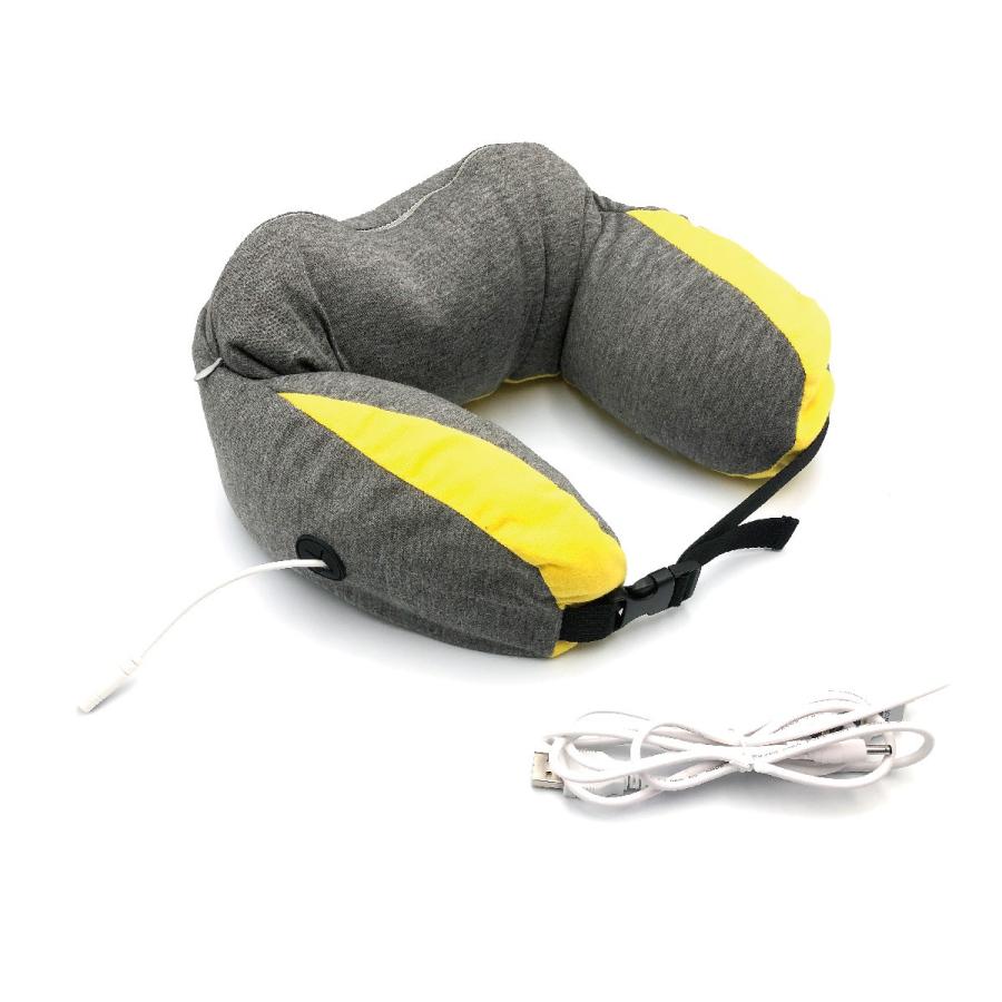 ネックピロー ホット ネックウォーマー USB 電熱 首 肩 まくら 枕 あったか 冷え症 温め 低反発 旅行 飛行機 タイマー usb