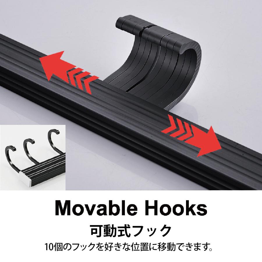 ウォールフック オシャレ キッチン 壁掛け フック 収納 10連フック キッチン用品 wallhook｜gochumon｜05