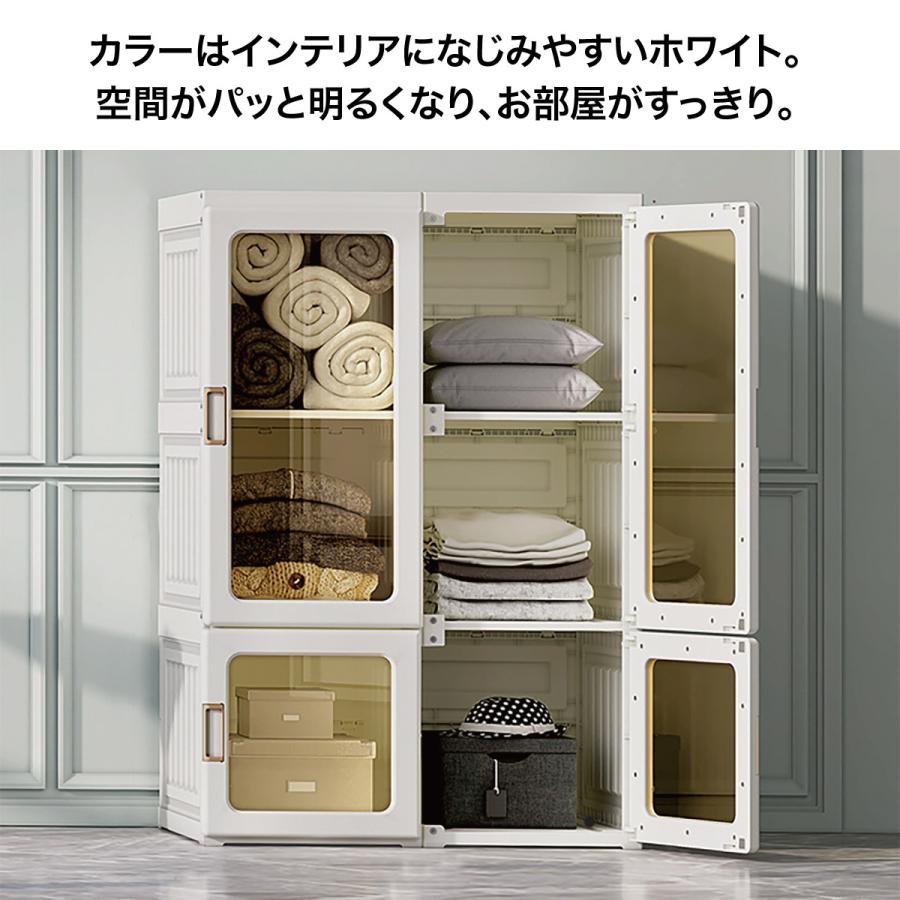 ワードローブ 一体折りたたみ式 爆買 洋服ダンス クローゼット