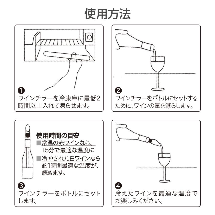 ワインチラー チラーポワラー ワインクーラー 飲み頃キープ 簡単