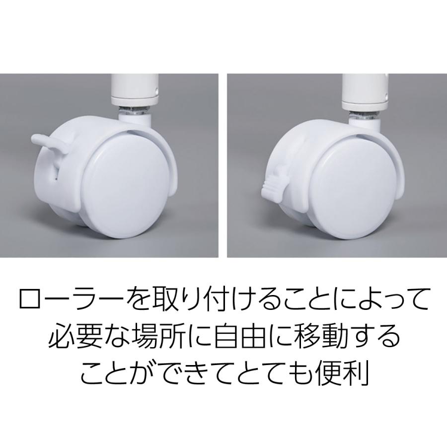 ズボンハンガーラック スラックスハンガー 10本収納 キャスター付き 省