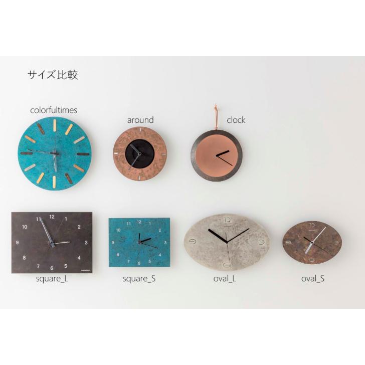 モメンタムファクトリー・Orii 掛時計 time and space スクエア 小