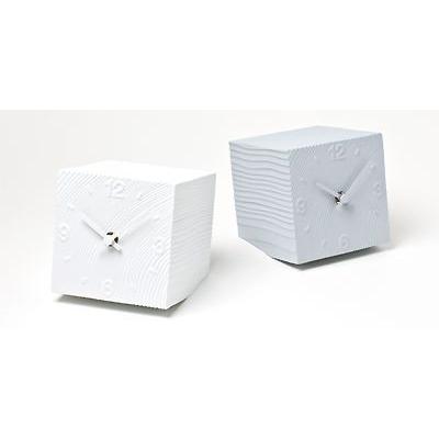 Lemnos レムノス cube キューブ AZ10-17WHホワイト AZ10-17GYグレー  置き時計 安積 朋子 アルミニウム｜god-island｜02