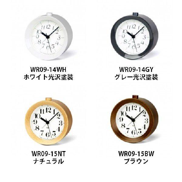 Lemnos レムノス RIKI ALARM CLOCK リキ アラーム クロック WR09-14WH 光沢塗装 WR09-14GY 光沢塗装 WR09-15NT  WR09-15BW  掛け時計 渡辺 力｜god-island