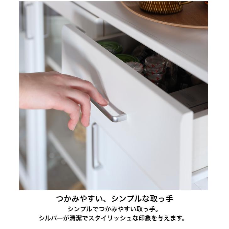 カウンターワゴン ベアルモ BRM-8511CW WH NA BR 作業台 キッチンカウンター キッチンボード キャスター付き 背面化粧 白井産業