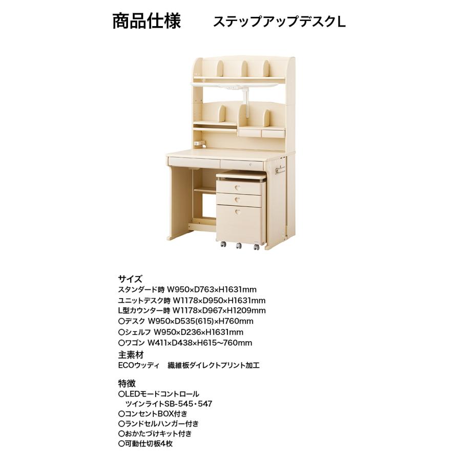 コイズミファニテック コイズミ 学習机 CDM-885WWWW CDM-886WWLP CDM