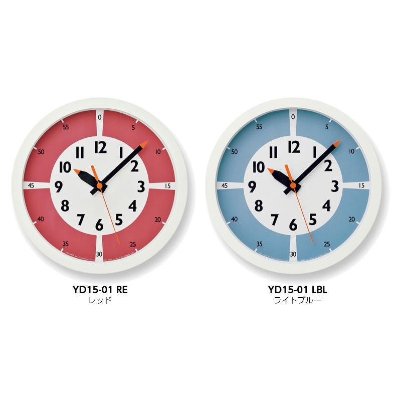 fun pun clock 掛時計 新品未使用 Lemnos（レムノス） 掛け時計壁掛け時計 fun pun clock with color