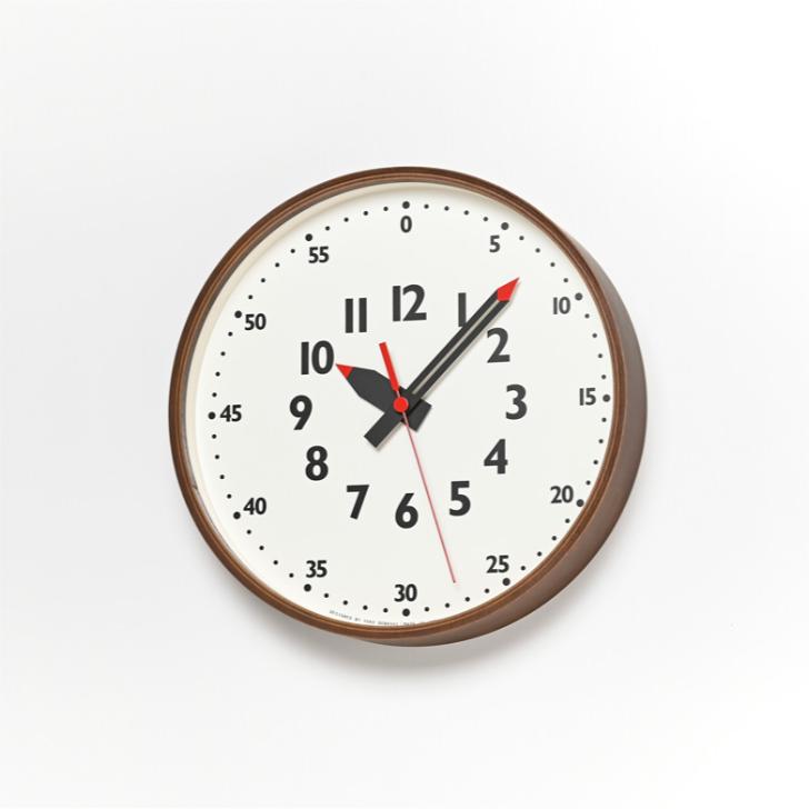 Lemnos レムノス fun pun clock ふんぷんくろっく YD14-08S BW 掛け時計 土橋陽子｜god-island｜04