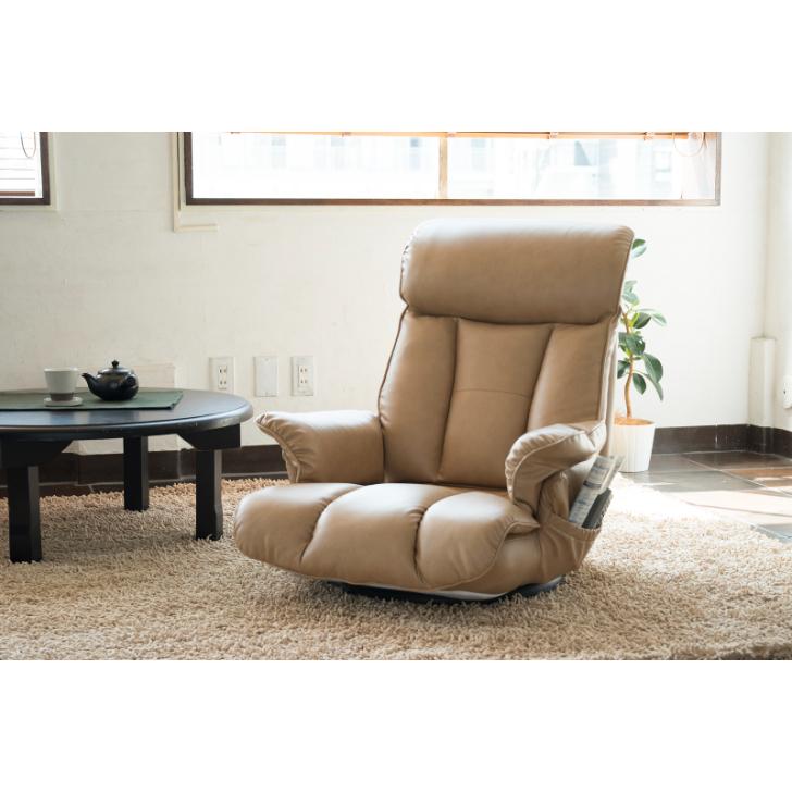 宮武製作所 スーパーソフトレザー座椅子 昴 YS-1394 CA DGY ミヤタケ