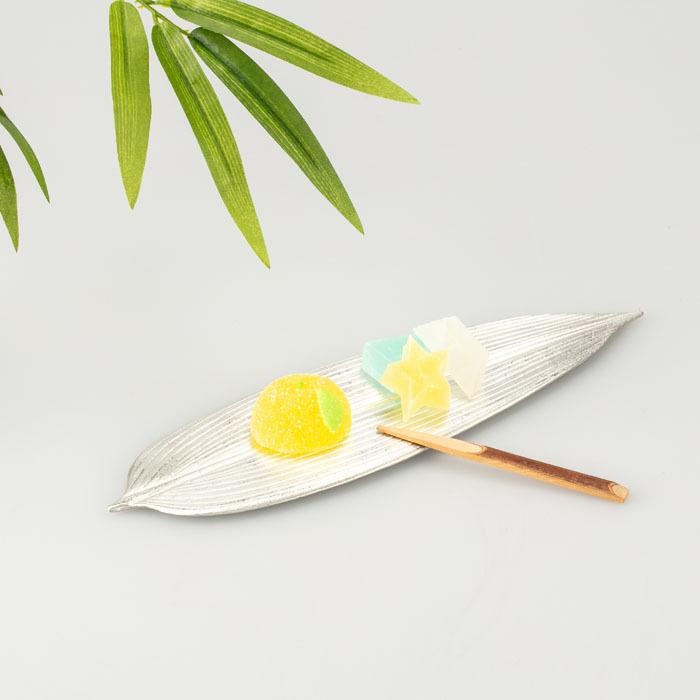 能作 笹のプレート 501374 皿 器 菓子器 : インテリアショップNANA