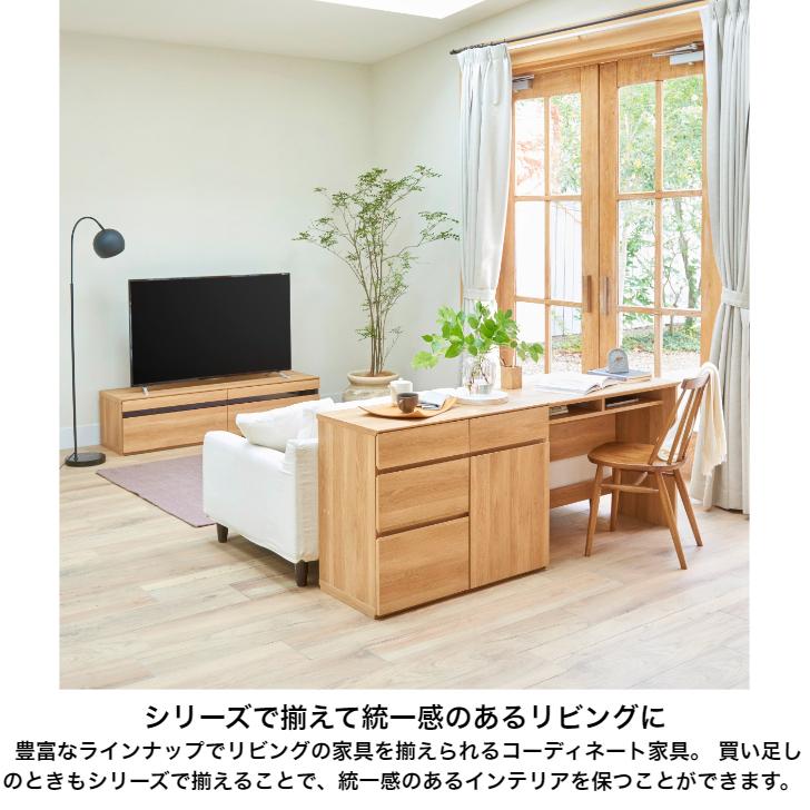 白井産業 キャビネット ナチュリカ NTU-7045DH NA GY 扉付 引出付き 