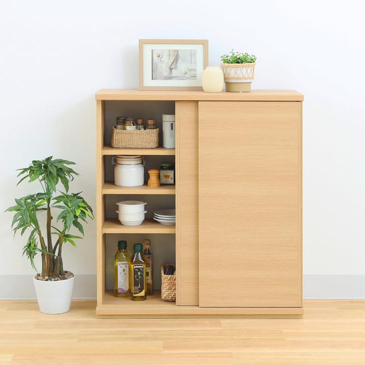 PITASHIE 白井産業 ピタシエ キャビネット PTS-8575SD NA WH