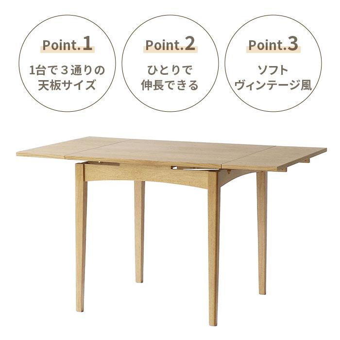 ICHIBA（市場） ダイニングテーブル 伸長式 Rasic Extension Dining