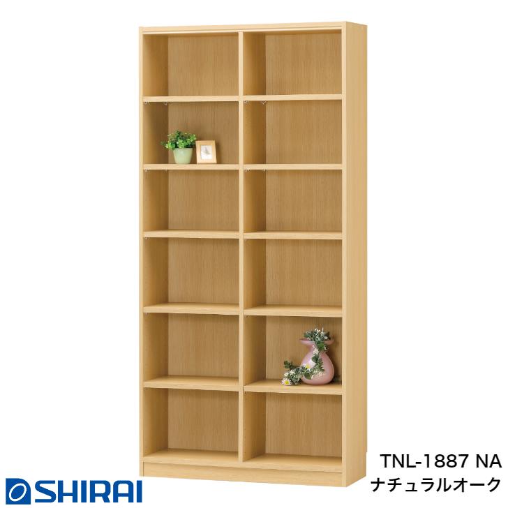 白井産業 タナリオ オープンラック TNL-1887 幅 87×高さ 180cmタイプ Tanalio NA WH DK 収納 おしゃれ かわいい シンプル モダン_1