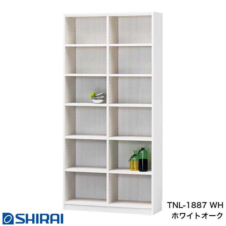 白井産業 タナリオ オープンラック TNL-1887 幅 87×高さ 180cmタイプ Tanalio NA WH DK 収納 おしゃれ かわいい シンプル モダン_2