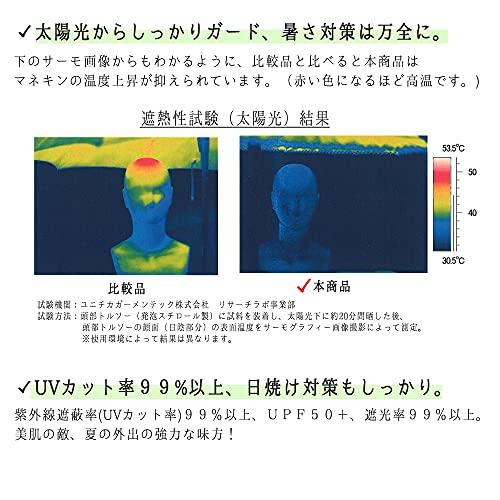 遮熱 遮光 UV カット 99% 以上 軽量 折りたたみ 日傘 レディース | UPF50+ 晴雨兼用 折りたたみ 日焼け防止 熱中症予防 CS12-｜goda-shoten｜05