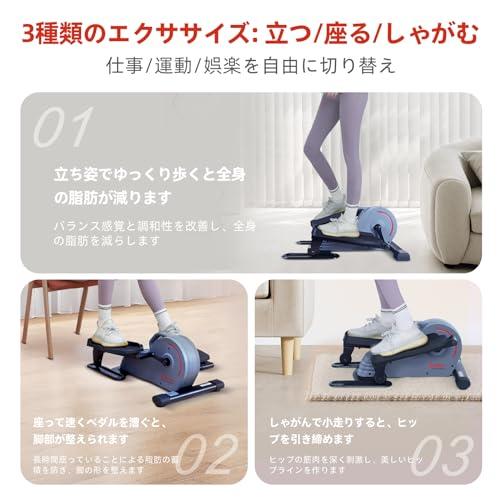 サニーヘルス&フィットネス(Sunny Health & Fitness) マグネット式アンダーデスク/スタンディングポータブルエリプティカルマシン｜goda-shoten｜03