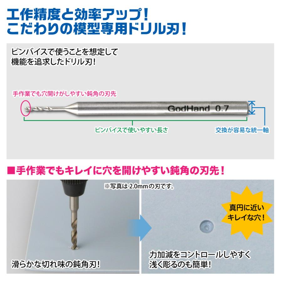 ドリルビットフルセット ショートパワーピンバイス ディープコレットタイプ ゴッドハンド 直販限定 | ゴッドハンド | 02