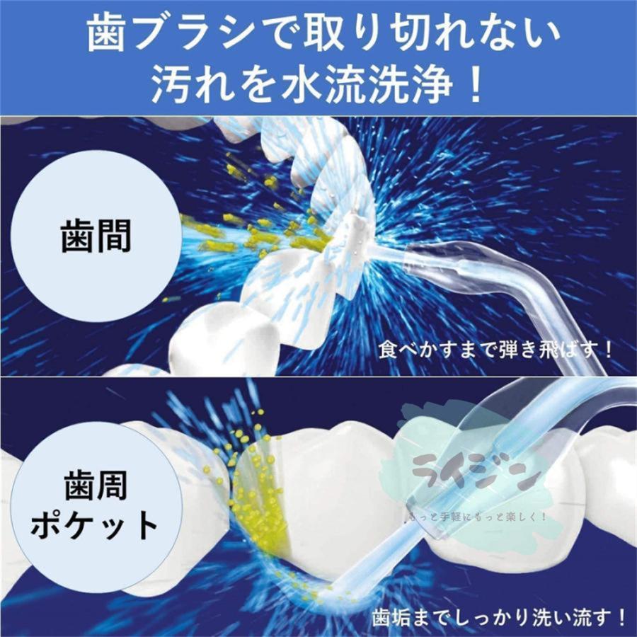 口腔洗浄器 ジェットウォッシャー 歯科医師監修 強弱切り替え 口内洗浄機 Ipx7防水 300ml大容量タンク 2024 最新 PSE認証 口腔洗浄機 USB充電式 おすすめ｜godofthunder｜17