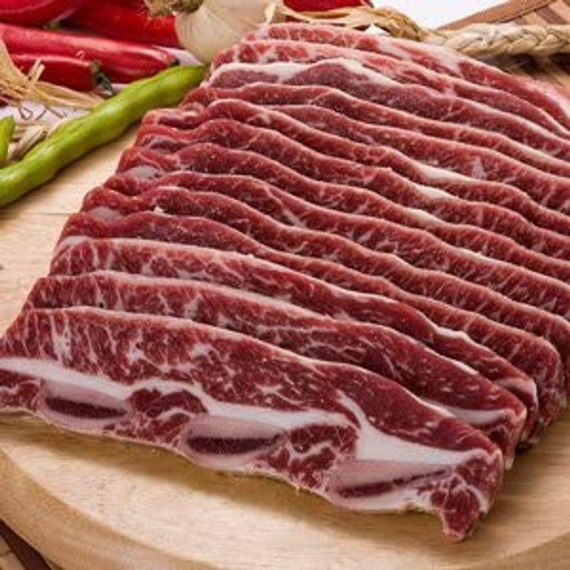 骨付きカルビ1kg 冷凍 韓国食品韓国食材お肉 牛肉骨付きカルカルビ配送日時指定必要|godstyle|02