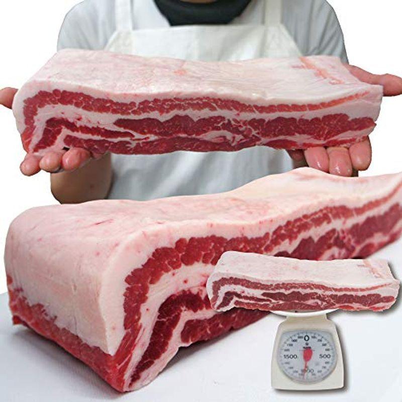 国産 豚バラ肉 ブロック冷凍 1ｋｇ