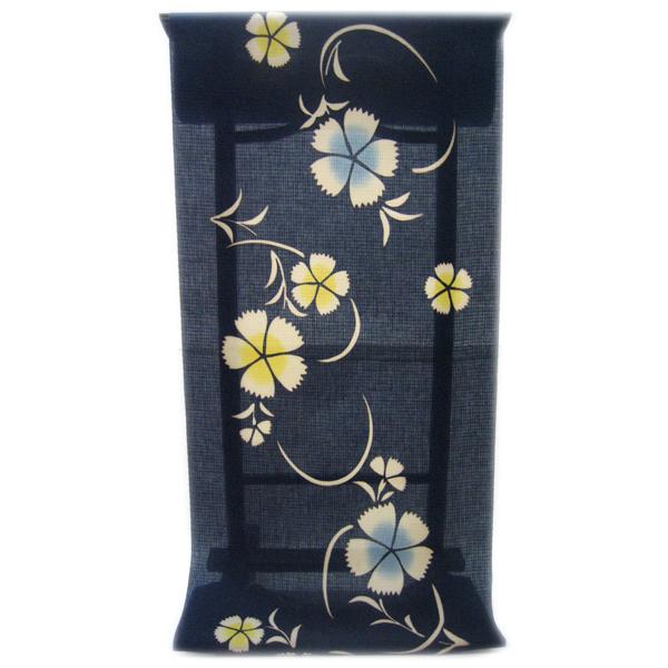 A9 有松鳴海絞り ストライプ模様 藍染 綿 浴衣 着物 13 A9 有松鳴海