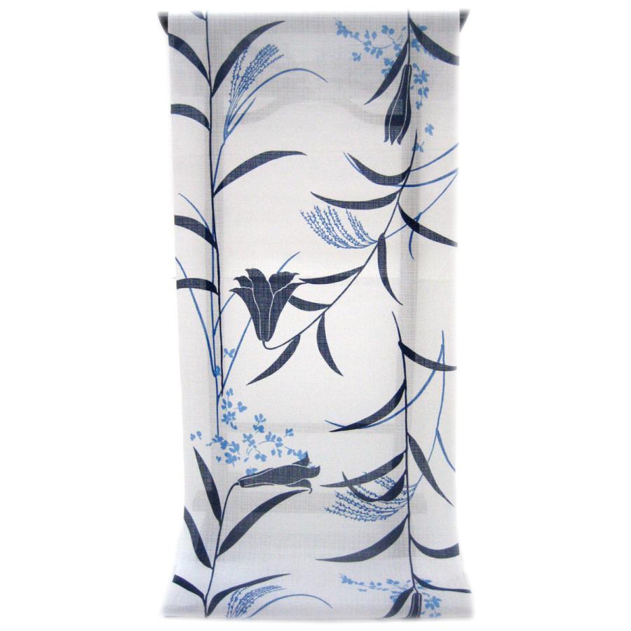 夏物】新品 未仕立て 夏結城 染師 山崎一裕【墨流し染 夏結城着尺