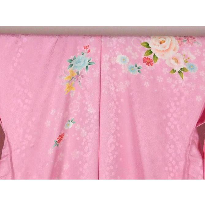 正絹 逸品振袖フルセット ピンク地 に花柄 フルオーダー別誂え仕立振袖19点フルセット｜gofukunokikuya｜05