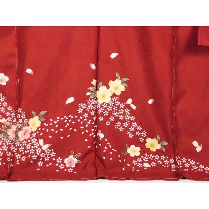 正絹 逸品振袖フルセット 赤地 に桜柄 フルオーダー別誂え仕立振袖19点フルセットの画像