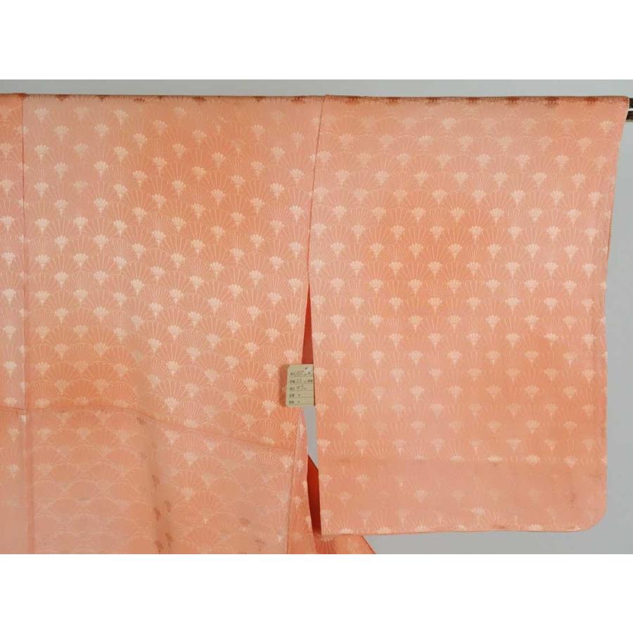 国産 リサイクル着物 色無地 正絹オレンジ地一方付袷色無地未着用品 日本産 Nis Okrug Gov Rs