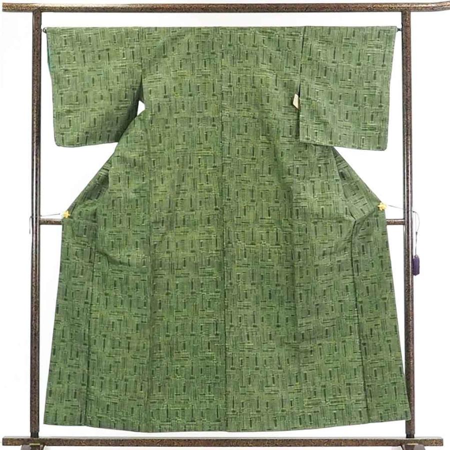 楽天市場 リサイクル着物 紬 正絹グリーン地袷紬着物 A 新品とリサイクル着物呉服のきくや 通販 Yahoo ショッピング 最終値下げ Www Clinilab Net