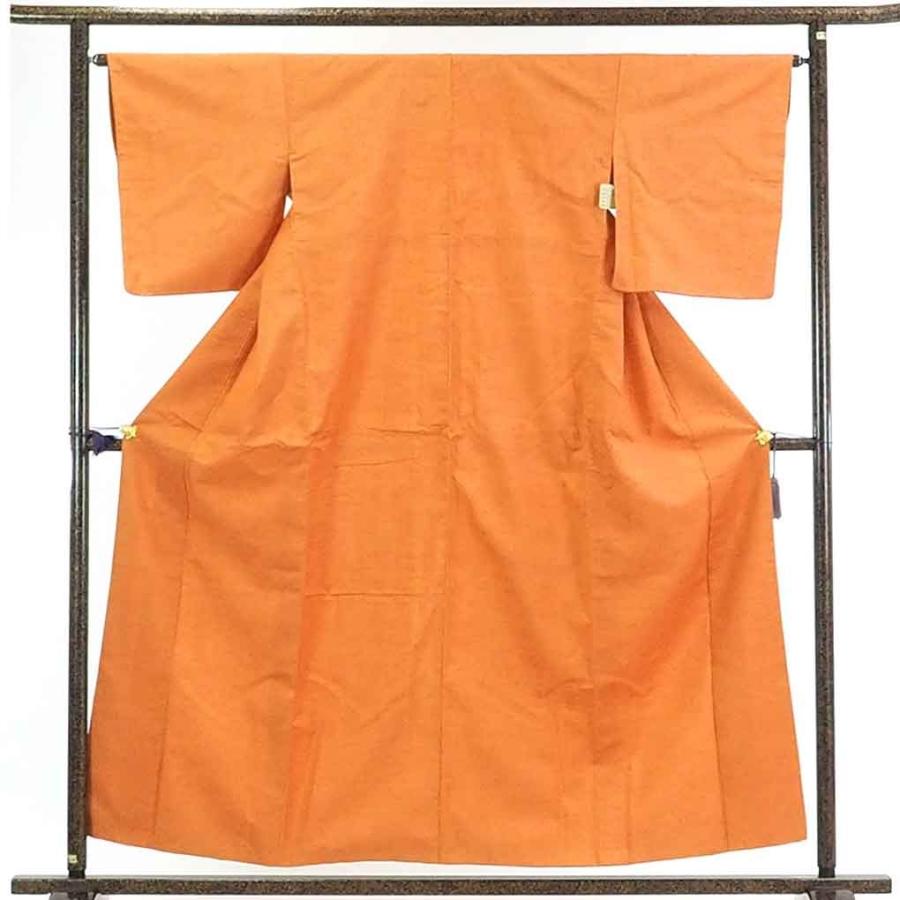 新しい到着 リサイクル着物 紬 正絹茶オレンジ無地袷紬着物 A 新品とリサイクル着物呉服のきくや 通販 Yahoo ショッピング 安い購入 Klientsoft Com