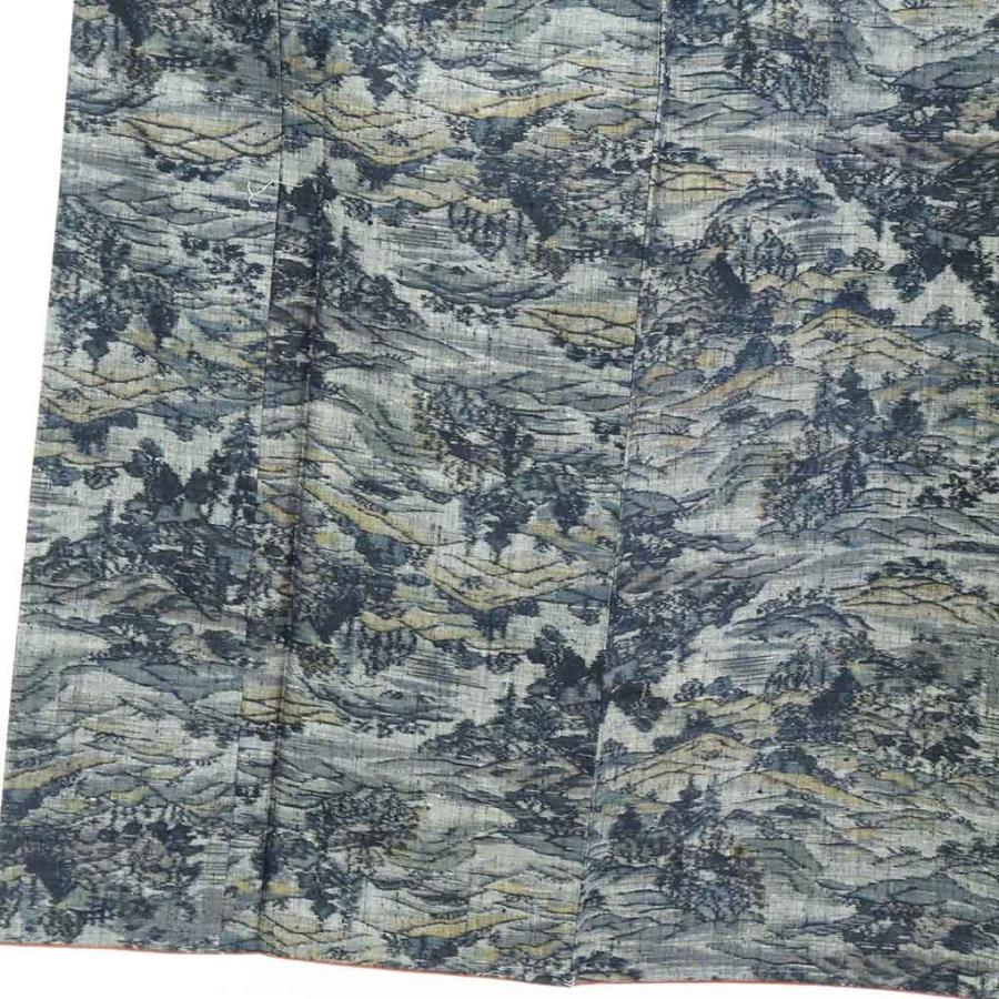 【美品】 紬 身丈156cm 裄丈65cm 正絹 名品 【中古】 紬 身丈156cm 裄65cm レディース 袷 裄Mサイズ 秋冬春用 正絹（シルク