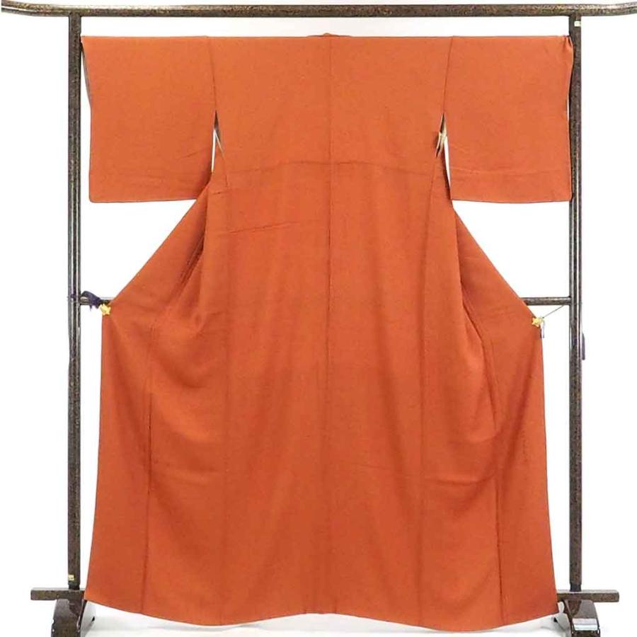 激安単価で リサイクル着物 色無地 正絹茶オレンジ地袷色無地 最高の Www Thedailyspud Com