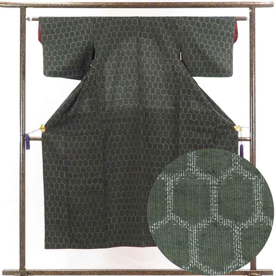 紬 身丈148cm 裄60cm レディース 胴抜裾八掛 裄SS-Sサイズ 秋冬春用 