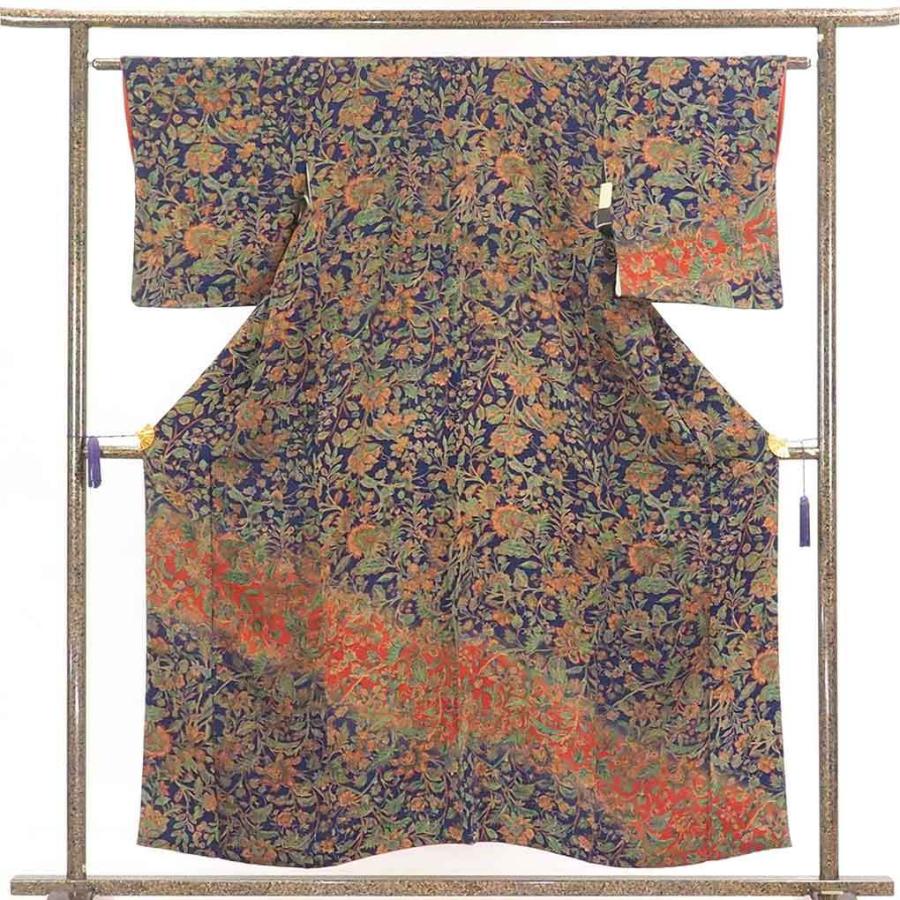 訪問着 身丈155cm 裄62cm レディース 袷 ぼかし 裄Sサイズ 秋冬春用