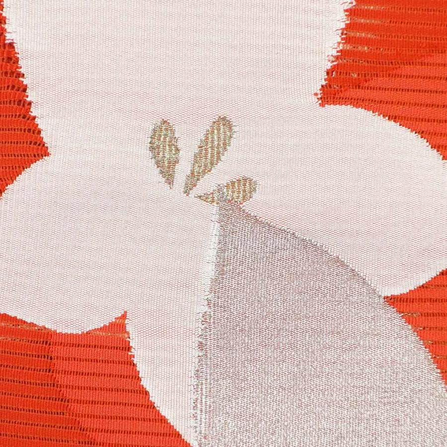 綴名古屋帯 孔雀刺繍