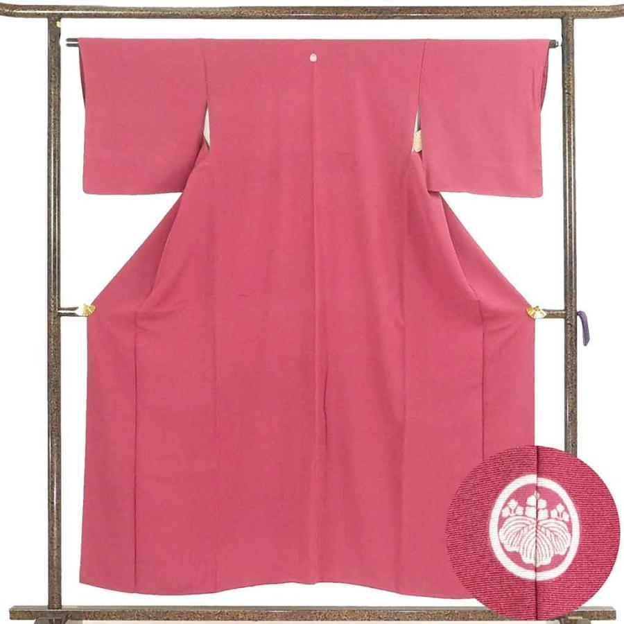 色無地 身丈153cm 裄丈64cm 正絹 名品 【中古】 色無地 身丈153cm 裄丈64cm M 単衣 水色 正絹 優品 一つ紋 【中古