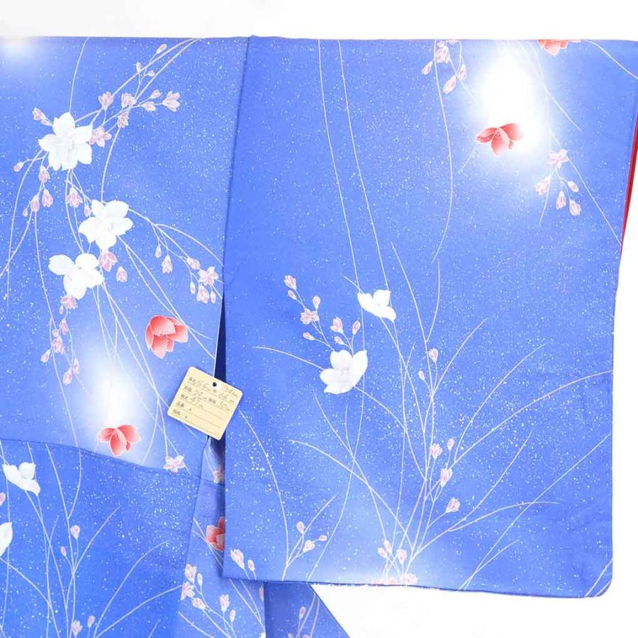 小紋 リサイクル着物 身丈166cm 裄66cm 袷仕立 正絹 ランクS・未使用品  