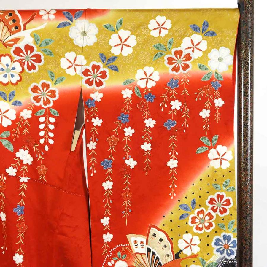 振袖と長襦袢セット 身丈164cm 裄69cm 前幅24cm 後幅30cm 袖丈113cm 袖
