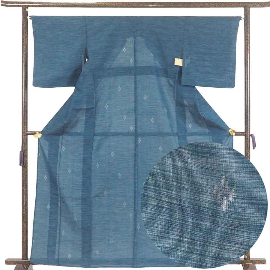 小紋 リサイクル着物 身丈165cm 裄66cm レディース 菱形 裄長 裄M-L 