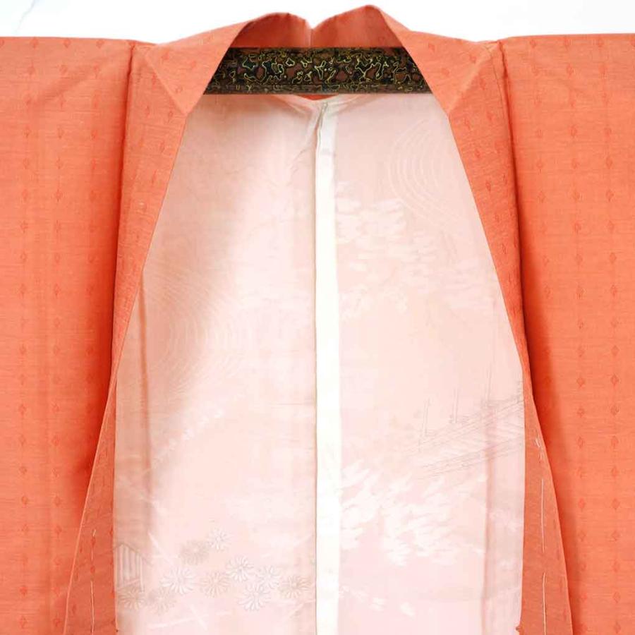 綺麗なオレンジ色の羽織　裄65 綺麗なオレンジ色の羽織 裄65の通販 by Ran's shop｜ラクマ