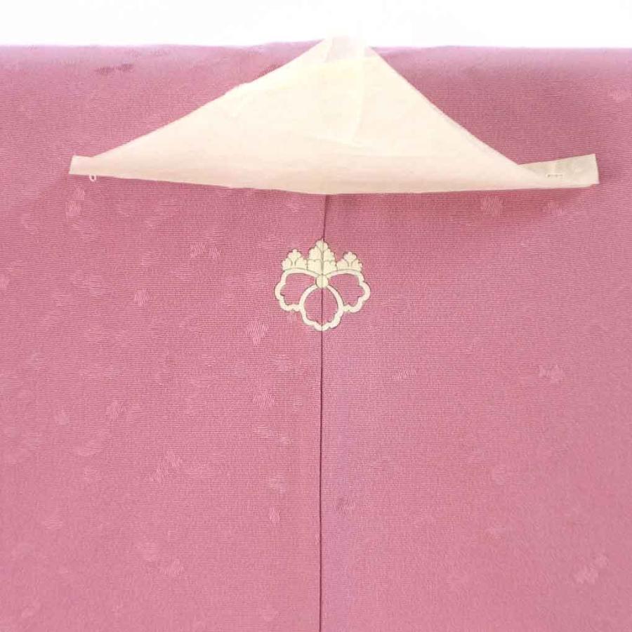 未使用品 色無地 縮緬 淡藤色 身丈160cm 裄丈65cm 袷 正絹 色無地 身丈160cm 裄65cm レディース 袷 無地 裄Mサイズ 秋冬春