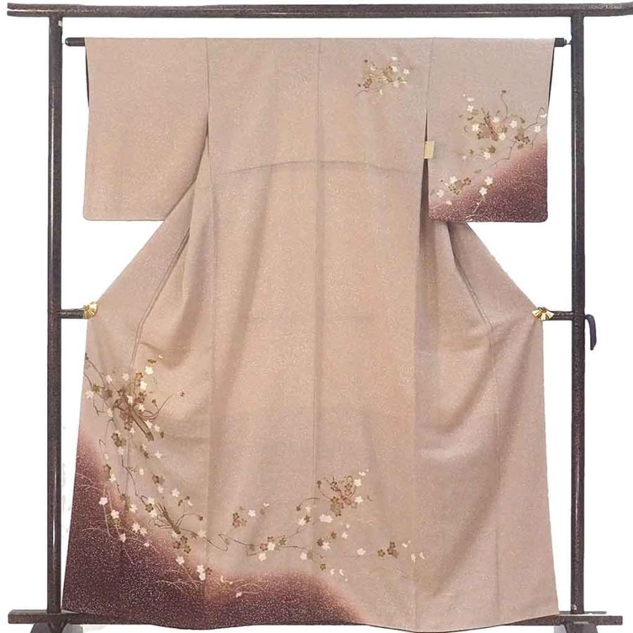 y*y様 着物 裄67.5 作家物 付け下げ 正絹 紋なし 雀 暈し染め U-8 y*y様 着物 裄67.5 作家物 付け下げ 正絹 紋なし 雀 暈