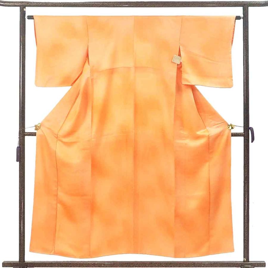 【美品】 色無地 身丈153cm 裄丈63cm 正絹 秀品 【中古】 色無地 身丈153cm 裄63cm レディース 袷 無地 裄Mサイズ 秋冬春用 正絹