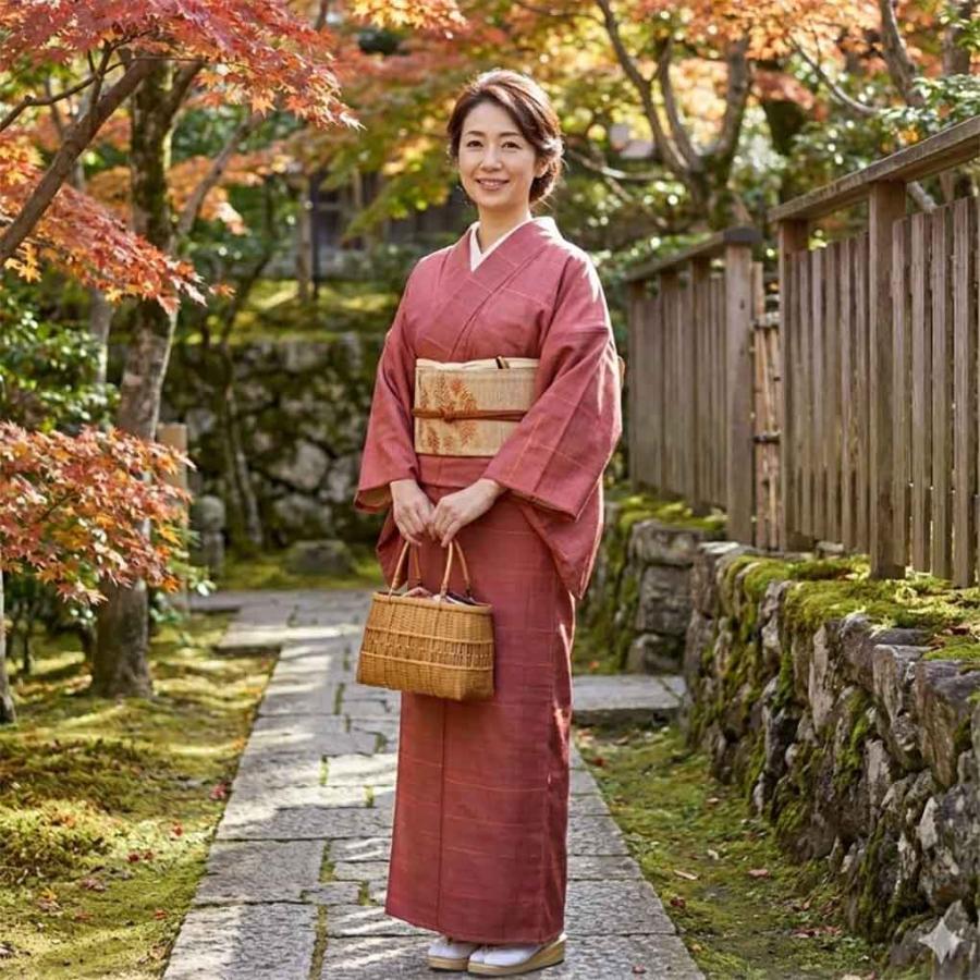 紬 身丈158cm 裄65cm レディース 袷 無地 裄Mサイズ 秋冬春用 正絹 