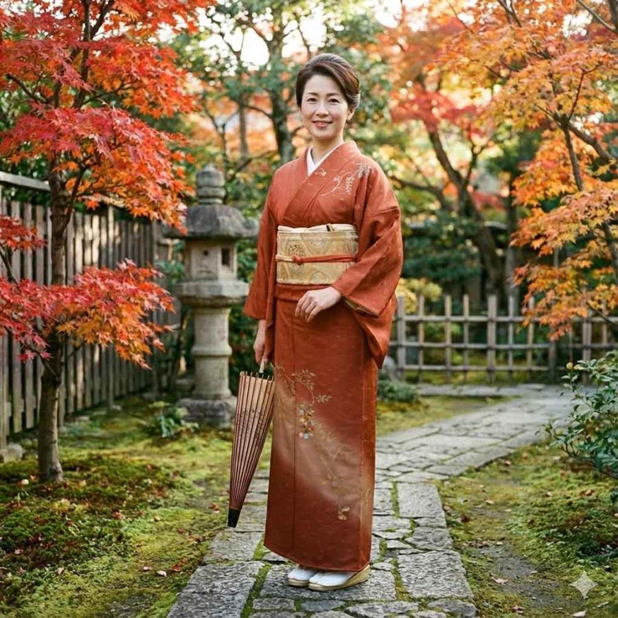 訪問着 身丈170cm 裄67cm レディース 袷 松葉 裄長 裄Lサイズ 秋冬春用 