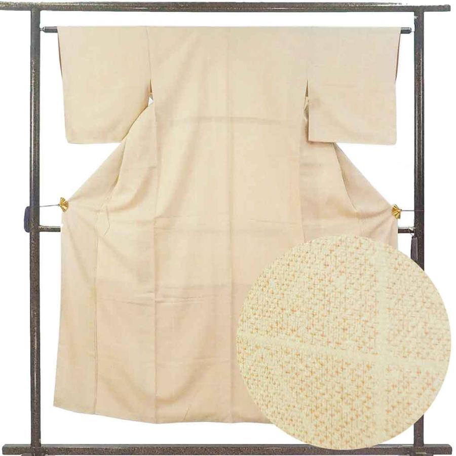 紬 身丈151cm 裄62cm レディース 袷 絣模様 裄Sサイズ 秋冬春用 正絹 
