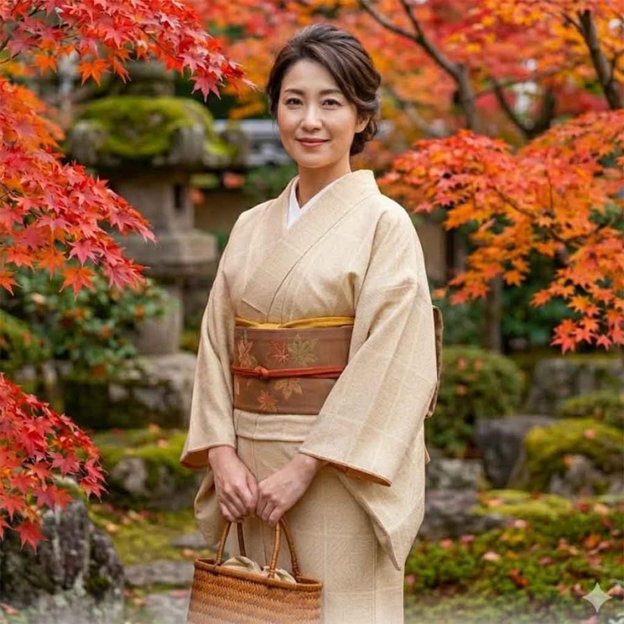 紬 身丈151cm 裄62cm レディース 袷 絣模様 裄Sサイズ 秋冬春用